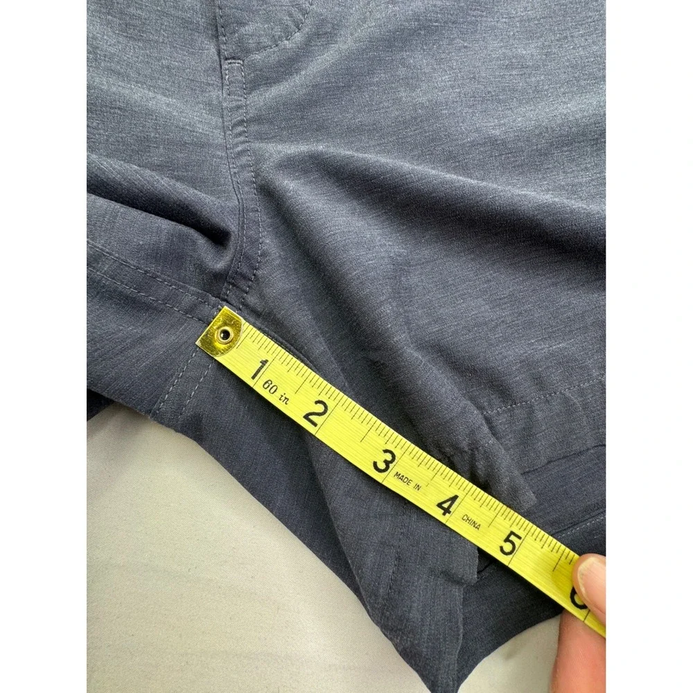 Faherty All Day Shorts Mens 31 Charcoal Gray Heather Hybrid Stretch athletic